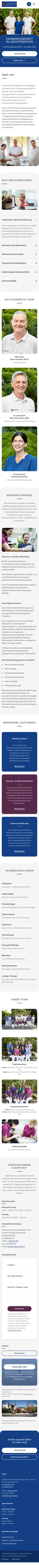 zahngesundheit.li auf dem Smartphone